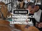 En images : L'impressionante maintenance du minotaure de la Halle de la machine