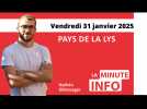 La Minute de l'info de l'Echo de la Lys du vendredi 31 janvier 2025