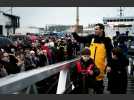 VIDÉO. Trois mois après son départ pour le Vendée Globe, Charlie Dalin est de retour à Concarneau