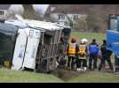 VIDÉO. Accident de car scolaire en Eure-et-Loir : une lycéenne tuée et des élèves blessés