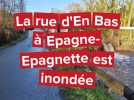 La rue d'En-Bas à Epagne-Epagnette est inondée