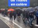 Les salariés de Thalès en colère à Valbonne