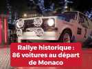 Rallye historique: 86 voitures au départ de Monaco