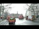 Incendie à la mairie du 12e arrondissement de Paris: les pompiers encore sur place