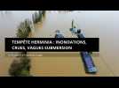 Tempête Herminia : inondations, crues, vagues submersion