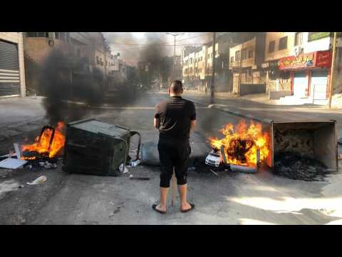 Protesters clash with Palestinian security forces in Nablus