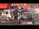 Toulouse : 25 voitures abandonnées prennent feu dans un champ chemin de la plage