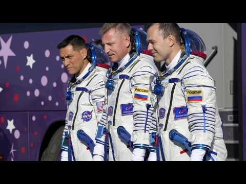 US astronaut and Russian cosmonauts blast off to ISS in rare show of cooperation