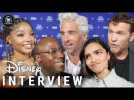 Disney Live-Action D23 Red Carpet Interviews | Halle Bailey, Patrick Dempsey, Rachel Zegler And More