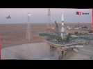 La fusée russe Soyouz décolle vers l'ISS avec deux Russes et un Américain à bord