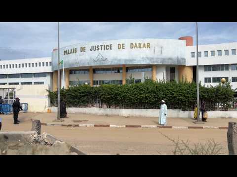 Scenes outside the court ruling on the Mayor of Dakar's involvement in shooting