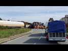 Accident entre un poids lourd et un train de fret à Gonfreville-l'Orcher, près du Havre, vendredi 30 septembre 2022