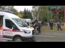 Russie: les secours évacuent les victimes après une fusillade dans une école