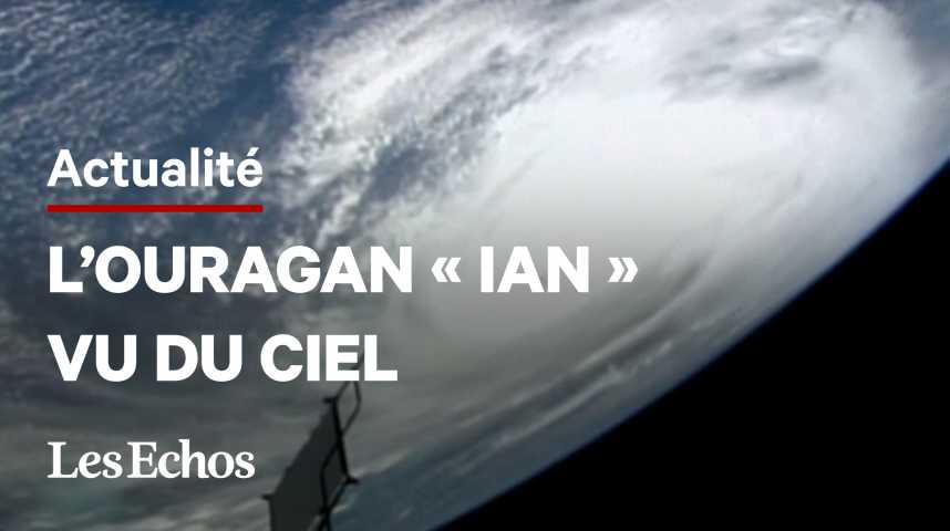 Illustration pour la vidéo Un ouragan vu de l’espace : la Nasa publie des images de « Ian »