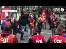 VIDÉO. À Rennes, les délégués syndicaux prennent la parole avant la manifestation