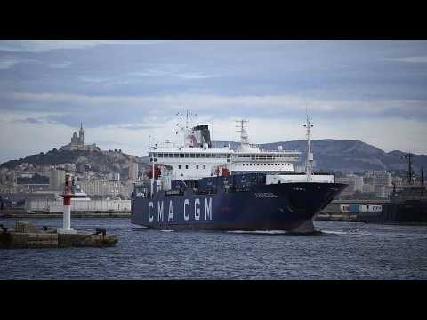 Cargo ship with 1,000 tonnes of Ukraine aid sets sail from Marseille