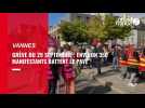VIDEO. Grève du 29 septembre : 350 manifestants dans les rues de Vannes