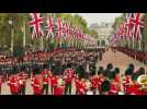 Crowds gather to watch procession of royals behind Queen's coffin