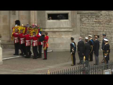 Queen Elizabeth II's coffin enters Westminster Abbey for funeral