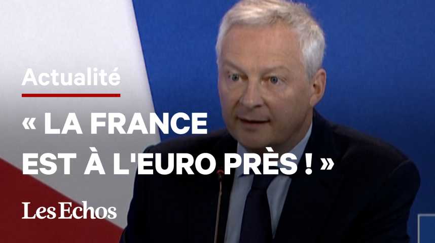 Illustration pour la vidéo « La France est à l’euro près » : Bruno Le Maire s’enflamme sur le budget 2023 