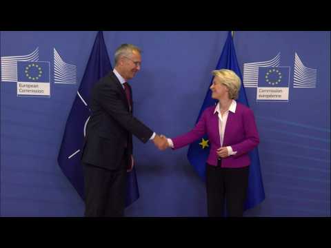 Von der Leyen meets NATO Secretary General Stoltenberg