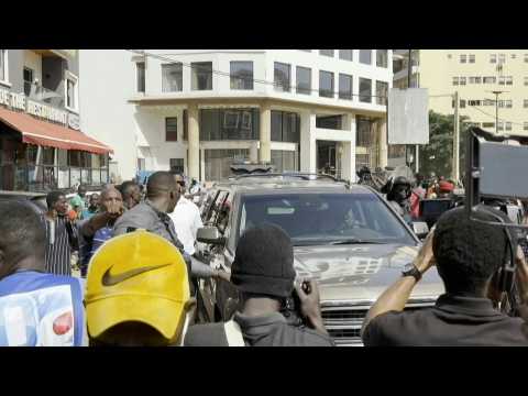 Senegal: Opposition politician Ousmane Sonko leaves his home for the courthouse