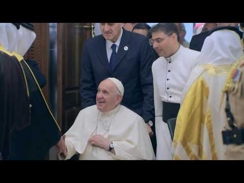 Pope Francis arrives in Bahrain on 'dialogue' mission