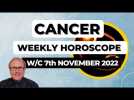 Cancer Horoscope Weekly Astrology from 7th November 2022