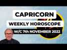 Capricorn Horoscope Weekly Astrology from 7th November 2022