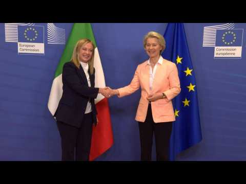 Italy's new far-right Prime Minister Meloni meets with EU's von der Leyen