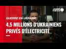VIDÉO. Guerre en Ukraine : 4,5 millions de personnes privées d'électricité après des frappes russes