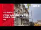 VIDEO. L'hymne ukrainien retentit sur la place du parvis, à Coutances