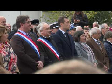 French far-right party leader attends November 11 ceremony