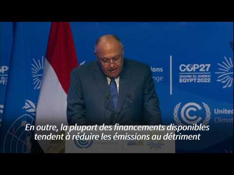 Le président de la COP27 s'inquiète du financement du climat