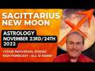 Sagittarius New Moon Astrology - 23rd/24th November + Zodiac Forecasts for ALL 12 SIGNS!