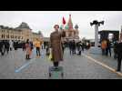 Moscou : 81e anniversaire du défilé de 1941, reconstitution historique sur la place Rouge