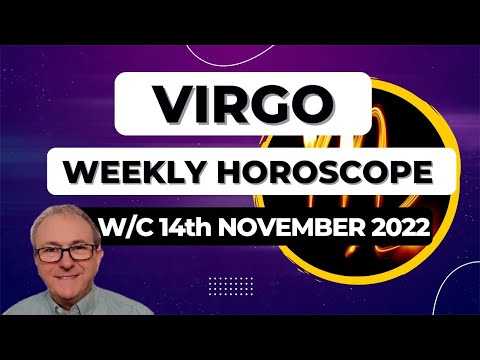 Virgo Horoscope Weekly Astrology from 14th November 2022