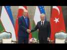 Turkish President Erdogan meets Uzbek President Mirziyoyev in Samarkand