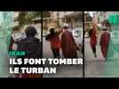 En Iran, ils font tomber le turban des mollahs pour protester contre le régime