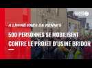 VIDÉO. 500 manifestants contre le projet d'usine Bridor à Liffré