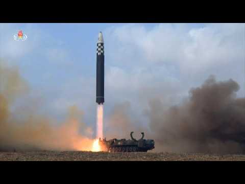 North Korean TV shows images of missile launch