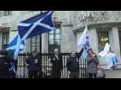 Scottish independence supporters gather for Supreme Court verdict