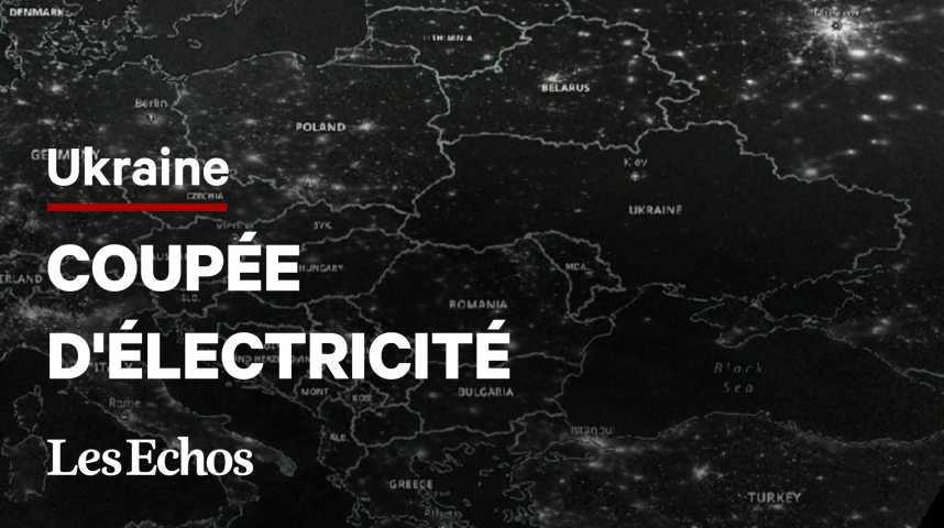 Illustration pour la vidéo Ukraine : les coupures d’électricité vues par satellite