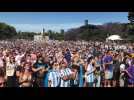 Argentina fans watch World Cup match against Mexico in Buenos Aires