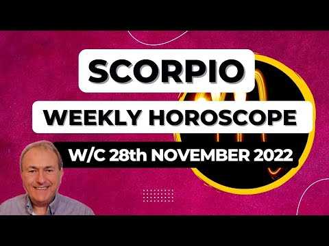 Scorpio Horoscope Weekly Astrology from 28th November 2022
