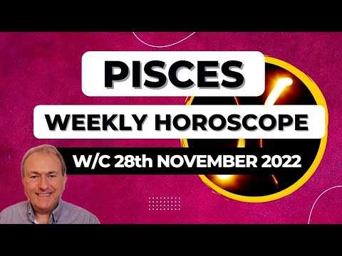 Pisces Horoscope Weekly Astrology from 28th November 2022