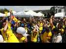A Quito, les supporters équatoriens fêtent leur première victoire au Mondial