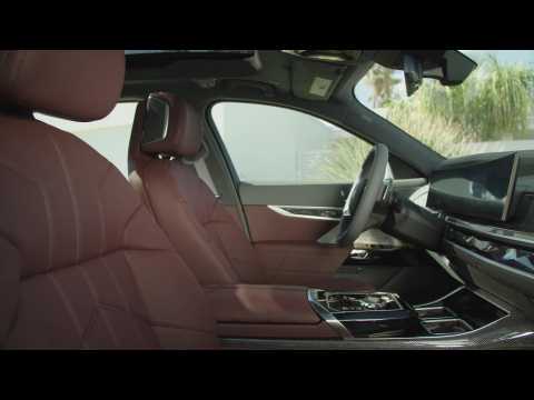 The new BMW 760i xDrive Interior Design in Mineral White
