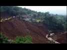 Aerial images of deadly quake-triggered landslides in Indonesia