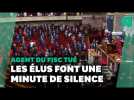 L'Assemblée nationale rend hommage à l'agent tué à Bullecourt et observe une minute de silence